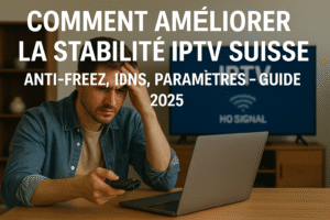 Comment Améliorer la Stabilité IPTV Suisse (Anti-Freeze, DNS, Paramètres) – Guide 2025